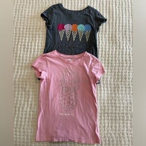 Lot of 2 girls Gap Kids T shirts, both size Large, price is for both